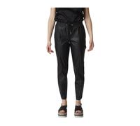 Pinko - Boucle Pantalon Simili Cuir - Femme - Pantalons - Noir - Taille: 38 FR