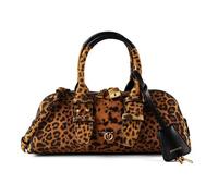 PINKO Bowling Bag Sac à main Cuir 29 cm brun