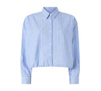 Pinko - Boxy Poplin Shirt - Femme - Blouses et Chemises - Bleu - Taille: 40 FR