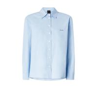 Pinko - Boxy Poplin Shirt - Femme - Blouses et Chemises - Bleu - Taille: 44 FR