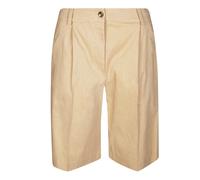 Pinko - Bryana Bermuda Lino Stretch - Femme - Shorts - Beige - Taille: 40 FR