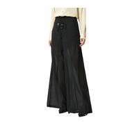 Pinko - Cabras Wide Pantalons - Femme - Pantalons - Noir - Taille: 38 FR