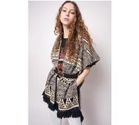 PINKO Calahorra Poncho Recycled Stuo Navy Blue/ecru Taille: XS | Ponchos Outlet | Femme | Bleu