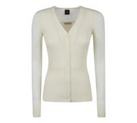 Pinko - Caldo Cardigan Blend WS Silk - Femme - Pulls - Blanc - Taille: 40 FR