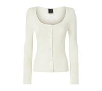 Pinko - Cardigan Love Birds Blanc - Femme - Pulls - Blanc - Taille: 42 FR