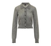 Pinko - Cardigans - Femme - Pulls - Gris - Taille: 38 FR
