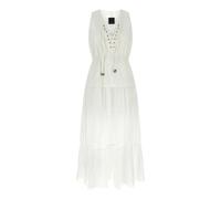 Pinko - Casarsa Long Dress - Femme - Robes - Blanc - Taille: 38 FR