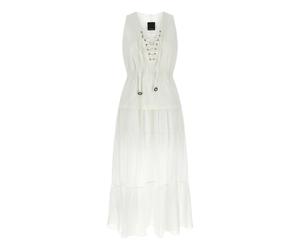 Pinko - Casarsa Long Dress - Femme - Robes - Blanc - Taille: 40 FR