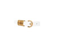 Pinko - Ceinture 1-2 cm avec logo inscription - Femme - Accessoires - Blanc - Taille: S