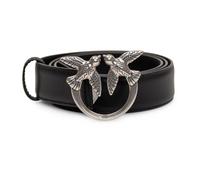 Pinko - Ceinture 3 cm avec boucle Love Birds - Femme - Accessoires - Noir - Taille: L
