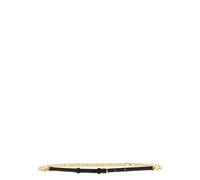 Pinko - Ceinture en cuir avec triple chaîne sur le devant - Femme - Accessoires - Jaune - Taille: M