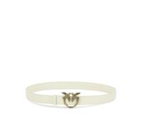 Pinko Ceinture en cuir Femme Blanc Design élégant Taille S