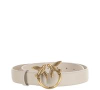 Pinko Ceinture en cuir Femme Blanc Design élégant Taille XS
