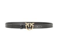 Pinko Ceinture Love Berry en cuir 95 cm noir