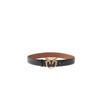 Pinko - Ceinture fine en cuir - unisex - Accessoires - Noir - Taille: XS