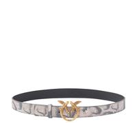 Pinko - Ceinture imprimé python avec boucle Love Birds - Femme - Accessoires - Multicolore - Taille: XS