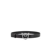 Pinko Ceinture femme Love Birds en cuir noir Taille S