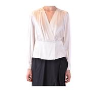 Pinko - Chemise Décontractée en Coton - Femme - Blouses et Chemises - Blanc - Taille: 42 FR
