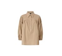 Pinko - Bouquet Smocked Blouse - Femme - Blouses et Chemises - Beige - Taille: 38 FR