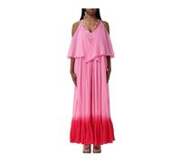 Pinko - Chic Robe Midi à Ourlet Asymétrique - Femme - Robes - Rose - Taille: 38 FR