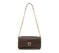 Pinko - Click Soft Horiz Chain - Femme - Sacs - Brun - Taille: ONE Size