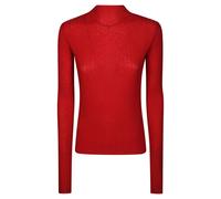 Pinko - Col roulés - Femme - Pulls - Rouge - Taille: 40 FR