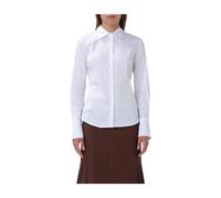 Pinko - Cotton Dress Shirt - Femme - Blouses et Chemises - Blanc - Taille: 38 FR
