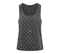 Pinko - Débardeur Perforé à Encolure Ras du Cou - Femme - Tops - Noir - Taille: 42 FR