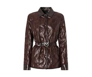 Pinko - Diplania Jacket - Femme - Vestes - Brun - Taille: 38 FR