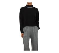 Pinko - Falkland Wool and Cashmere Sweater - Femme - Pulls - Noir - Taille: 36 FR