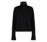 Pinko - Falkland Wool and Cashmere Sweater - Femme - Pulls - Noir - Taille: 36 FR