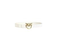 Pinko Love Berry H3 Belt W90 White - Antique Gold