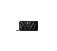 Pinko, Femme, Accessoires, Noir, Taille: ONE Size Love Birds ZipAround Wallet