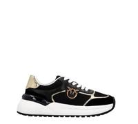 Pinko, Femme, Chaussures, Noir, Taille: 41 EU Baskets en cuir noir Love Birds