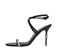 Pinko, Femme, Chaussures, Noir, Taille: 41 EU Sandales en cuir verni