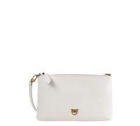 Pinko, Femme, Sacs, Blanc, Taille: ONE Size Pochette Rectangulaire Blanche avec Love Birds