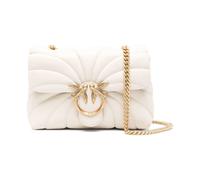 Pinko, Femme, Sacs, Blanc, Taille: ONE Size Sac à bandoulière matelassé en cuir avec chaîne