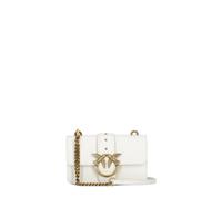 Pinko, Femme, Sacs, Blanc, Taille: ONE Size Sac bandoulière en cuir lisse