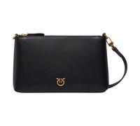 Pinko, Femme, Sacs, Noir, Taille: ONE Size Pochette Plate en Cuir