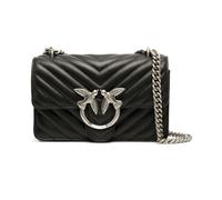 Pinko LOVE ONE MINI DC SHEEP NAPPA C, LOVE ONE MINI DC MOUTON NAPPA C femme, Z99O_NERO-OLD SILVER,