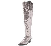 Pinko Femme Strauss Texano Cuissard Similp Botte de Western, Zzi Canne sans Fusil, 35 EU