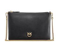 Pinko Flat Classic Vitello Seta, Sac Femmes, Z99q_Noir-Antique Gold, Taille Unique