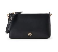 Pinko Pochette plate en cuir pour femme Noir One Size