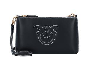 PINKO Flat Horizontal Sac à bandoulière Cuir 20 cm noir