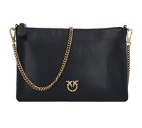 Pinko Flat Classic Vitello Seta, Sac Femmes, Z99q_Noir-Antique Gold, Taille Unique