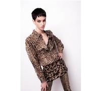 PINKO Graspo Gonna Paillettes Macula Multi Beige/black Taille: 42 | Mini Jupes Outlet | Femme | Marron