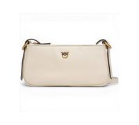 Pinko Half Moon Baguette Mini Sac en Cuir Ecru Femme Morbida OTHER UNI