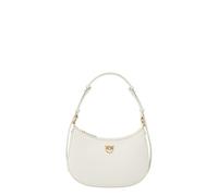 Pinko Sac porté épaule Half Moon Mini Cuir de vache finement grainé Blanc Femme