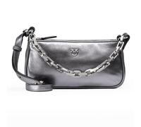 PINKO Half Moon Sac à main Cuir 23 cm couleur argent