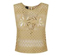 Pinko - Gonzano Sleeveless Top - Femme - Tops - Jaune - Taille: 36 FR
